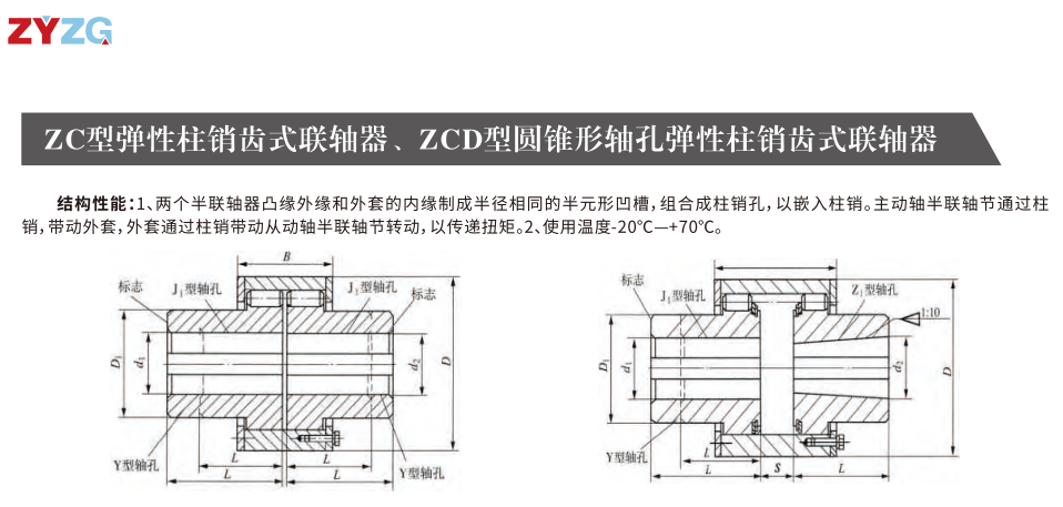 ZC型彈性柱銷(xiāo)齒式聯(lián)軸器